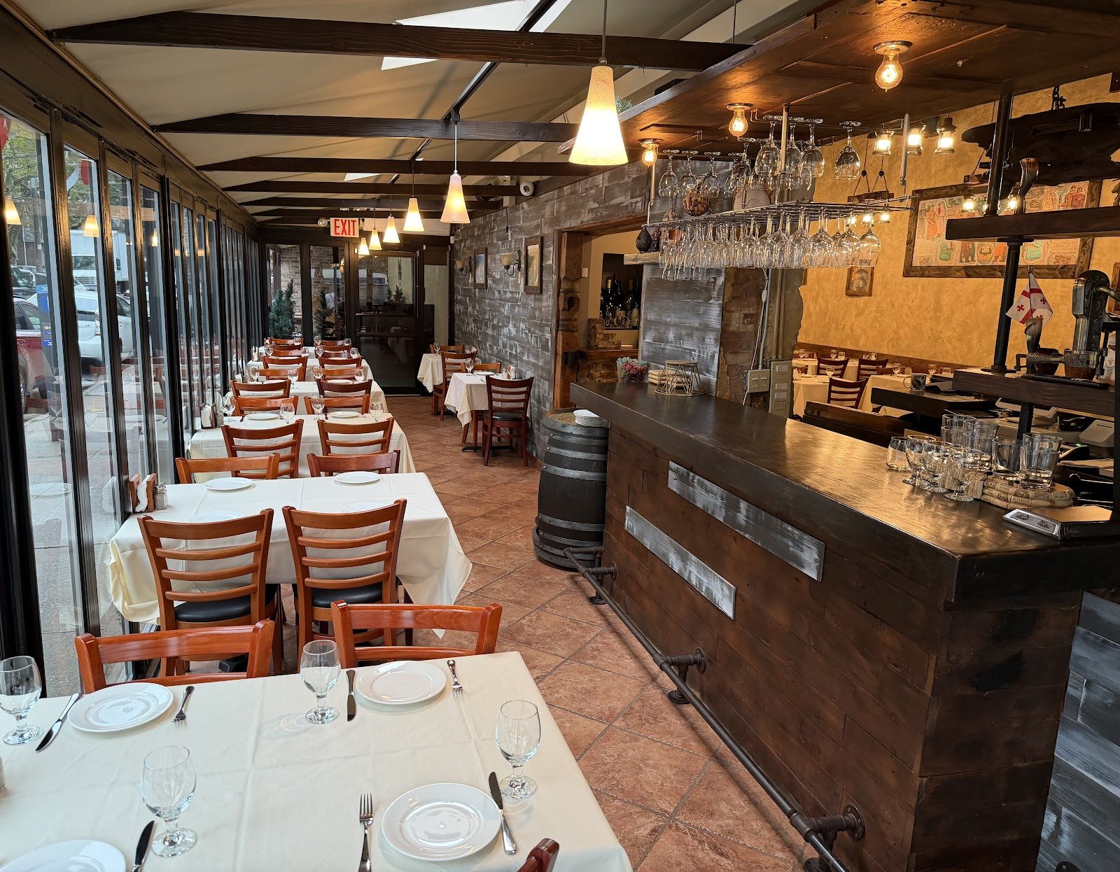 The dining room at Mtskheta Restaurant