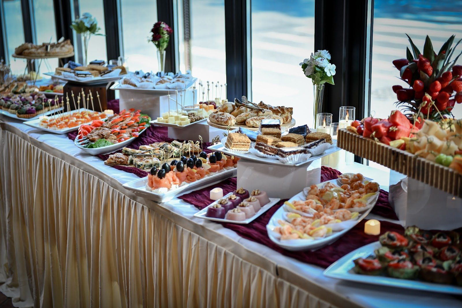 Georgian feast spread