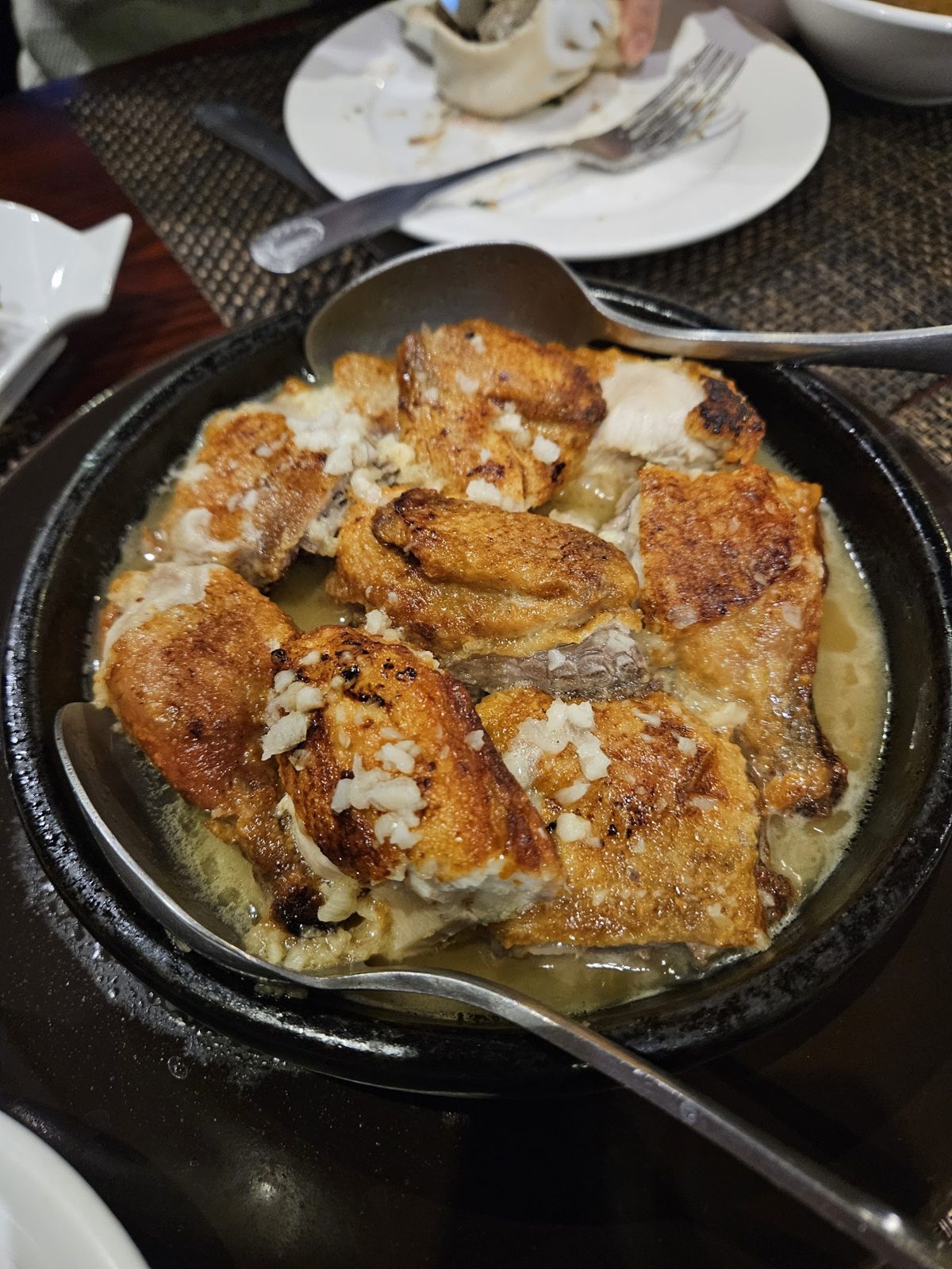 Chicken in clay pan